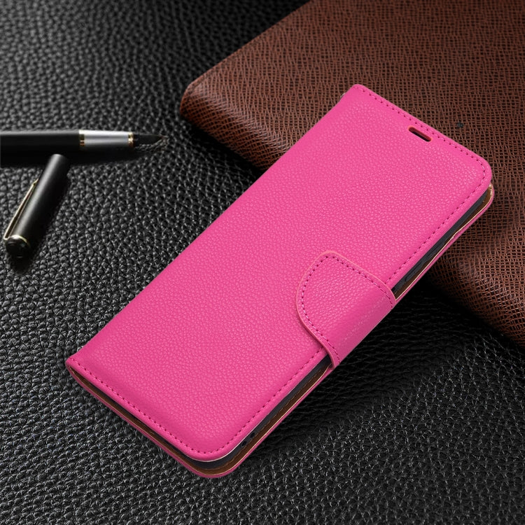 For Xiaomi Poco M3 Pro / Redmi Note 10 5G Litchi Texture Pure Color Horizontal Flip Leather Case with Holder & Card Slots & Wallet & Lanyard(Rose Red) - Xiaomi Cases by buy2fix | Online Shopping UK | buy2fix