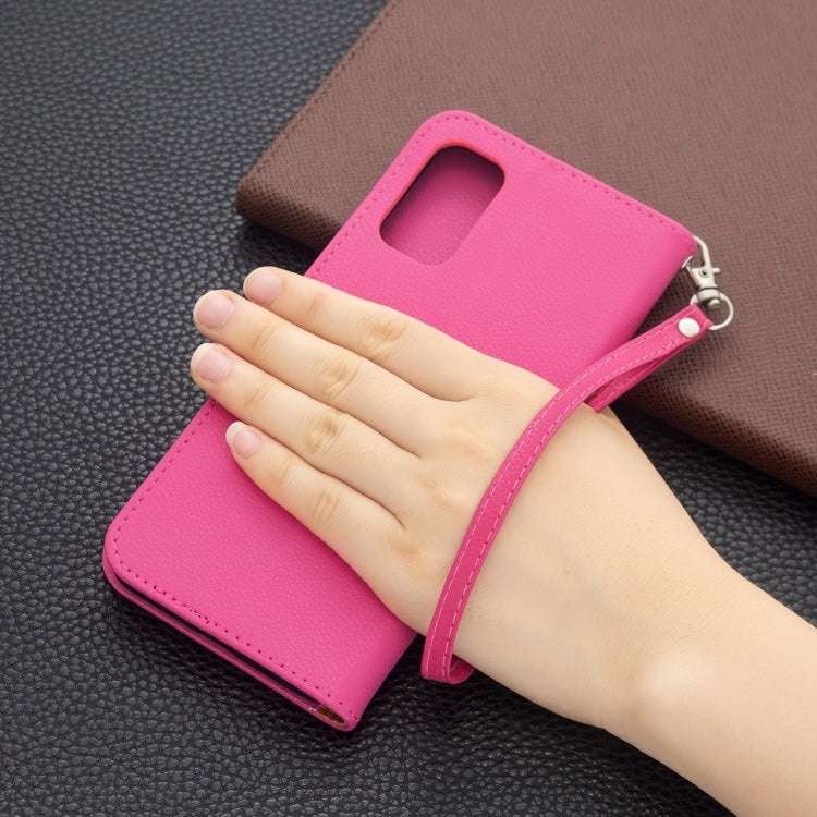 For Xiaomi Poco M3 Pro / Redmi Note 10 5G Litchi Texture Pure Color Horizontal Flip Leather Case with Holder & Card Slots & Wallet & Lanyard(Rose Red) - Xiaomi Cases by buy2fix | Online Shopping UK | buy2fix