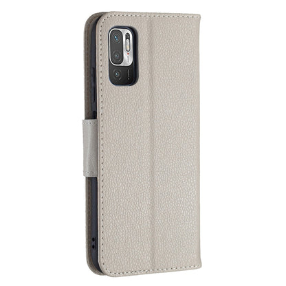 For Xiaomi Poco M3 Pro / Redmi Note 10 5G Litchi Texture Pure Color Horizontal Flip Leather Case with Holder & Card Slots & Wallet & Lanyard(Grey) - Xiaomi Cases by buy2fix | Online Shopping UK | buy2fix