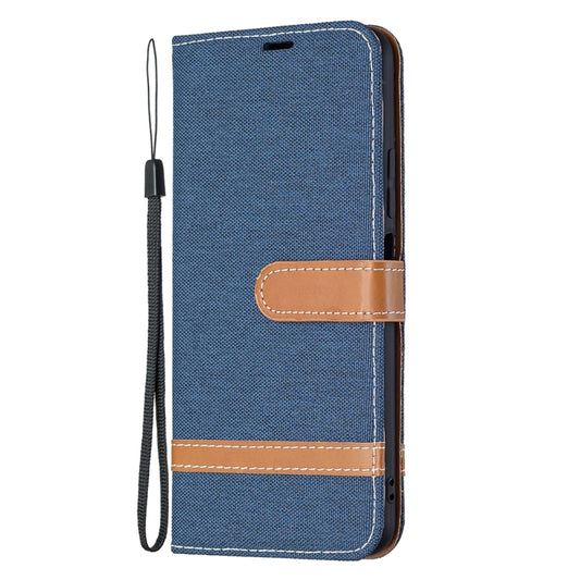 For Xiaomi Mi 11 Lite Color Matching Denim Texture Horizontal Flip Leather Case with Holder & Card Slots & Wallet & Lanyard(Dark Blue) - Xiaomi Cases by buy2fix | Online Shopping UK | buy2fix