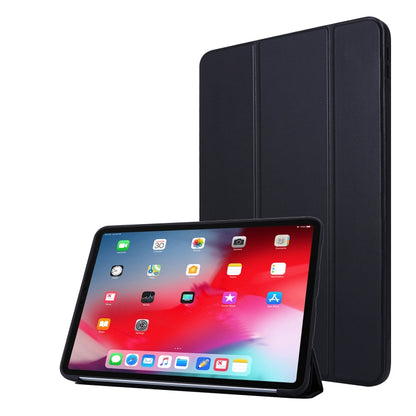 For iPad Pro 11 2022 / 2021 3-folding Horizontal Flip PU Leather + Honeycomb TPU Shockproof Tablet Case with Holder(Black) - iPad Pro 11 (2022/2021) Cases by buy2fix | Online Shopping UK | buy2fix