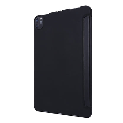For iPad Pro 11 2022 / 2021 3-folding Horizontal Flip PU Leather + Honeycomb TPU Shockproof Tablet Case with Holder(Black) - iPad Pro 11 (2022/2021) Cases by buy2fix | Online Shopping UK | buy2fix