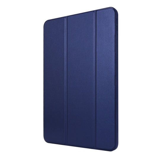 For iPad Pro 11 2022 / 2021 3-folding Horizontal Flip PU Leather + Honeycomb TPU Shockproof Tablet Case with Holder(Navy Blue) by buy2fix