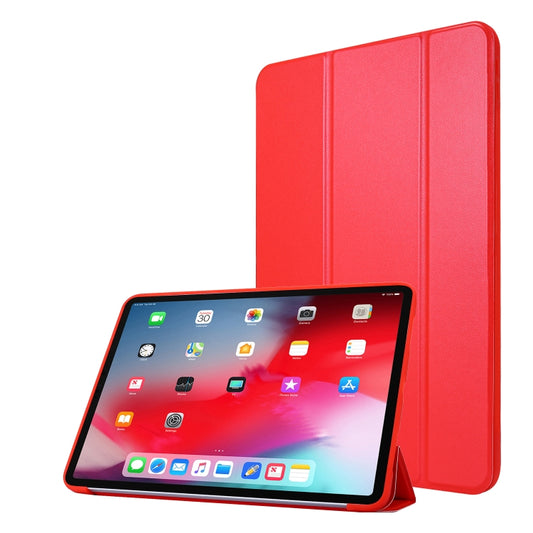 For iPad Pro 11 2022 / 2021 3-folding Horizontal Flip PU Leather + Honeycomb TPU Shockproof Tablet Case with Holder(Red) - iPad Pro 11 (2022/2021) Cases by buy2fix | Online Shopping UK | buy2fix