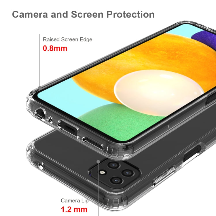 For Samsung Galaxy A22 5G Shockproof Scratchproof TPU + Acrylic Protective Case(Transparent) by buy2fix