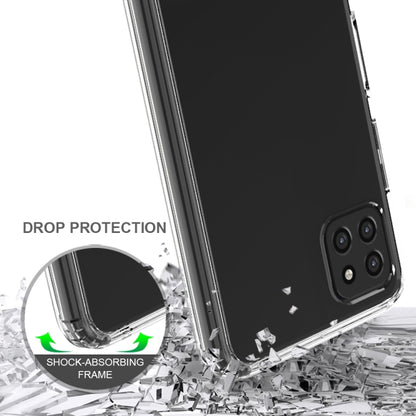 For Samsung Galaxy A22 5G Shockproof Scratchproof TPU + Acrylic Protective Case(Black) by buy2fix