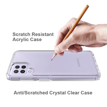 For Samsung Galaxy A22 4G Shockproof Scratchproof TPU + Acrylic Protective Case(Black) by buy2fix