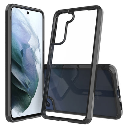 For Samsung Galaxy S21 FE 5G Shockproof Scratchproof TPU + Acrylic Protective Case(Black) by buy2fix