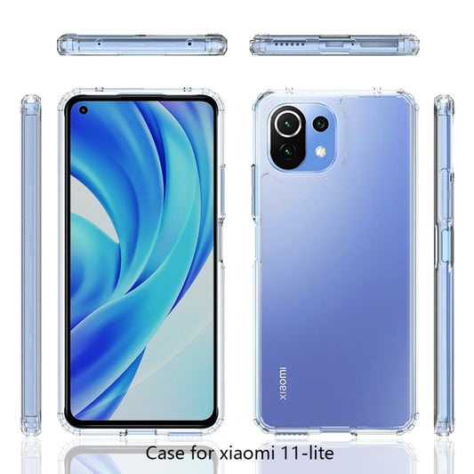For Xiaomi Mi 11 Lite Shockproof Scratchproof TPU + Acrylic Protective Case(Transparent) - Xiaomi Cases by buy2fix | Online Shopping UK | buy2fix