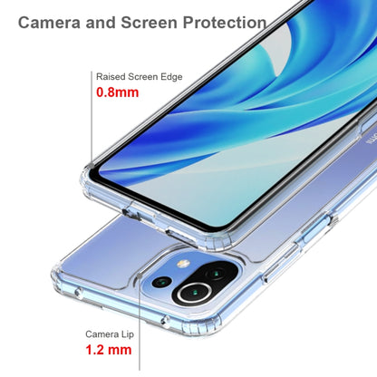 For Xiaomi Mi 11 Lite Shockproof Scratchproof TPU + Acrylic Protective Case(Transparent) by buy2fix