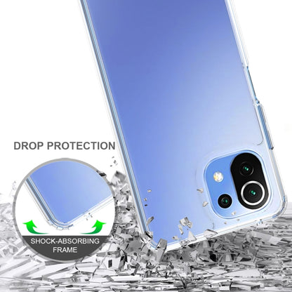 For Xiaomi Mi 11 Lite Shockproof Scratchproof TPU + Acrylic Protective Case(Transparent) by buy2fix