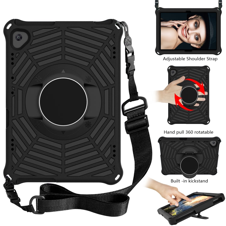 For Huawei MediaPad T5 Spider King EVA Protective Case with Adjustable Shoulder Strap & Holder(Black) by buy2fix
