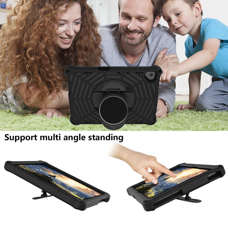 For Huawei MediaPad T5 Spider King EVA Protective Case with Adjustable Shoulder Strap & Holder(Black) by buy2fix