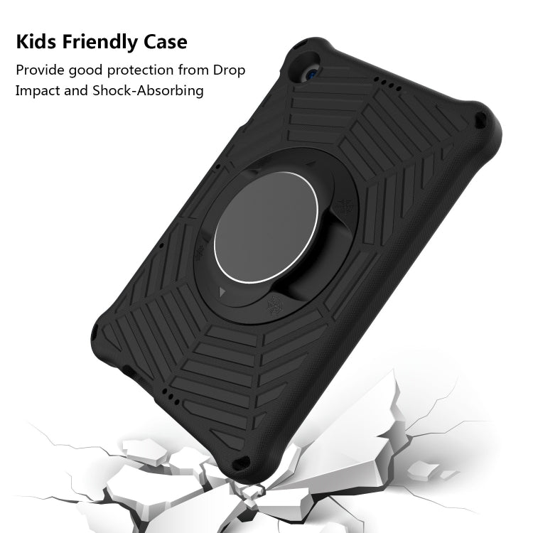 For Huawei MatePad T 10 / T 10s Spider King EVA Protective Case with Adjustable Shoulder Strap & Holder(Black) - Huawei by buy2fix | Online Shopping UK | buy2fix