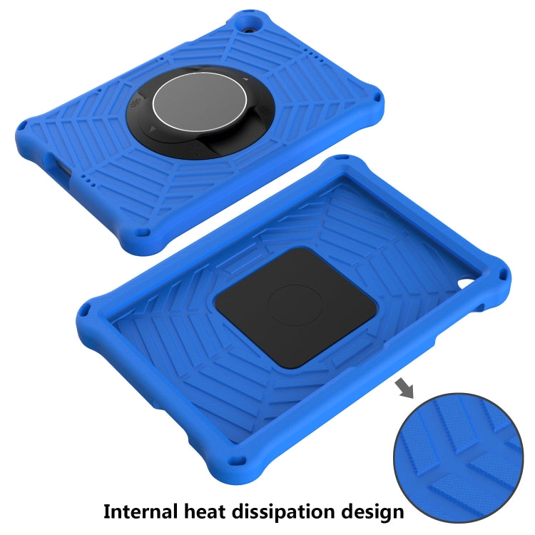 For Huawei MatePad T 10 / T 10s Spider King EVA Protective Case with Adjustable Shoulder Strap & Holder(Blue) - Huawei by buy2fix | Online Shopping UK | buy2fix