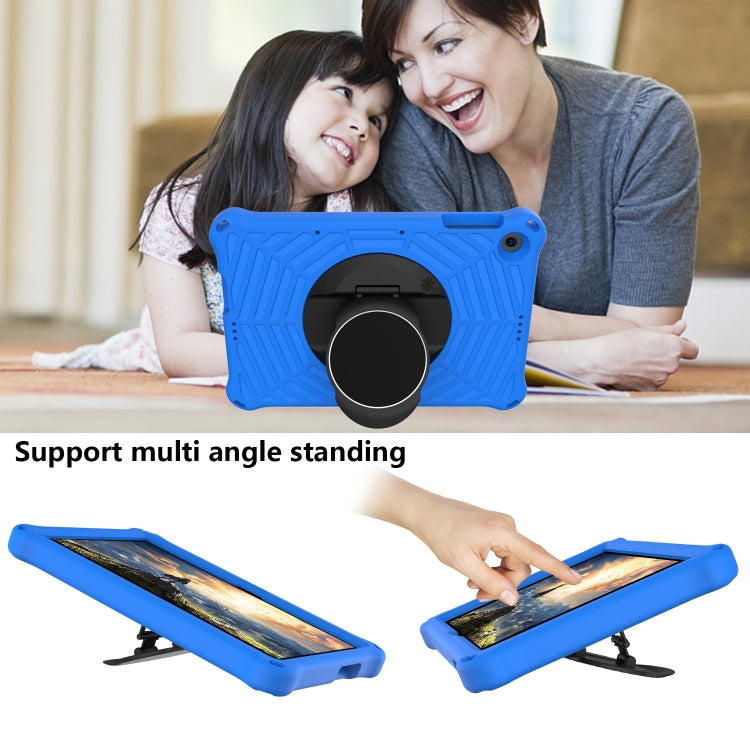For Huawei MatePad T 10 / T 10s Spider King EVA Protective Case with Adjustable Shoulder Strap & Holder(Blue) - Huawei by buy2fix | Online Shopping UK | buy2fix