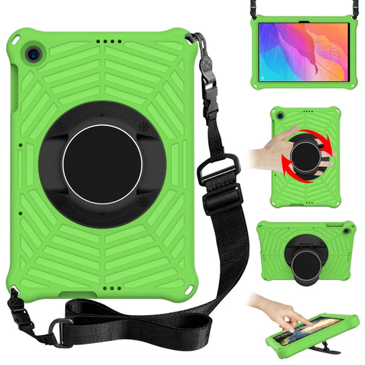 For Huawei MatePad T 10 / T 10s Spider King EVA Protective Case with Adjustable Shoulder Strap & Holder(Green) - Huawei by buy2fix | Online Shopping UK | buy2fix