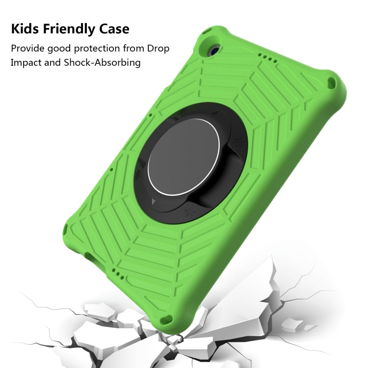 For Huawei MatePad T 10 / T 10s Spider King EVA Protective Case with Adjustable Shoulder Strap & Holder(Green) - Huawei by buy2fix | Online Shopping UK | buy2fix