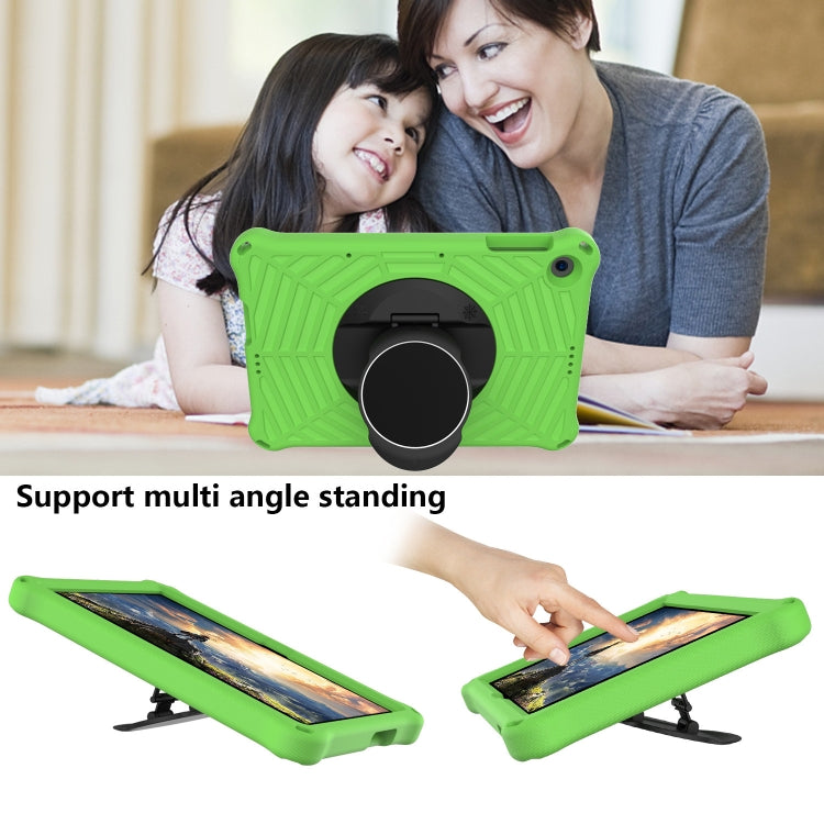 For Huawei MatePad T 10 / T 10s Spider King EVA Protective Case with Adjustable Shoulder Strap & Holder(Green) - Huawei by buy2fix | Online Shopping UK | buy2fix