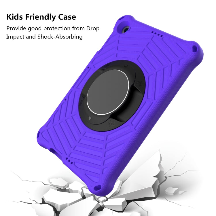 For Huawei MatePad T 10 / T 10s Spider King EVA Protective Case with Adjustable Shoulder Strap & Holder(Purple) - Huawei by buy2fix | Online Shopping UK | buy2fix