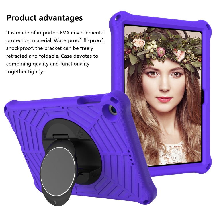 For Huawei MatePad T 10 / T 10s Spider King EVA Protective Case with Adjustable Shoulder Strap & Holder(Purple) - Huawei by buy2fix | Online Shopping UK | buy2fix