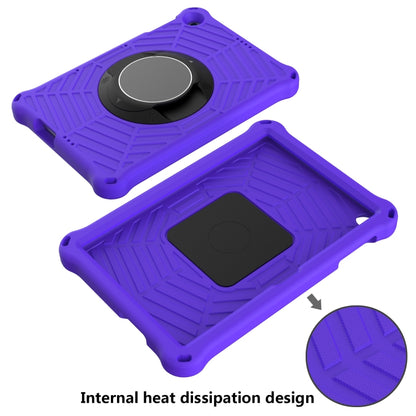 For Huawei MatePad T 10 / T 10s Spider King EVA Protective Case with Adjustable Shoulder Strap & Holder(Purple) - Huawei by buy2fix | Online Shopping UK | buy2fix