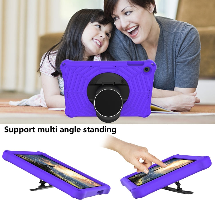 For Huawei MatePad T 10 / T 10s Spider King EVA Protective Case with Adjustable Shoulder Strap & Holder(Purple) - Huawei by buy2fix | Online Shopping UK | buy2fix