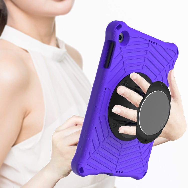 For Huawei MatePad T 10 / T 10s Spider King EVA Protective Case with Adjustable Shoulder Strap & Holder(Purple) - Huawei by buy2fix | Online Shopping UK | buy2fix