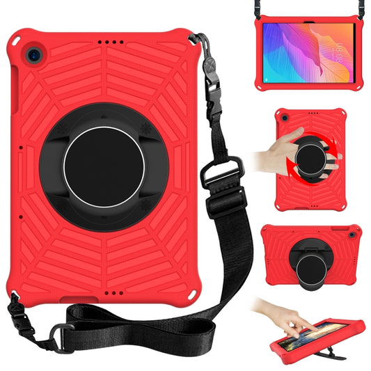 For Huawei MatePad T 10 / T 10s Spider King EVA Protective Case with Adjustable Shoulder Strap & Holder(Red) - Huawei by buy2fix | Online Shopping UK | buy2fix