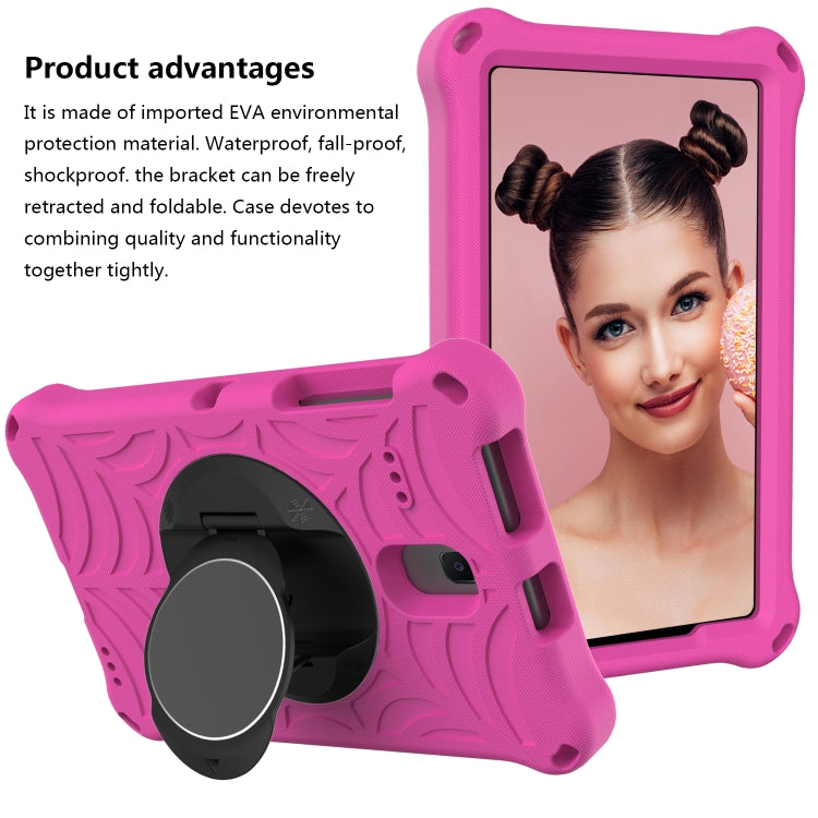 For Samsung Galaxy Tab A 8.0 2018 SM-T387W / SM-T387V & Tab A 8.0 SM-T385 / T380 & Tab 4 T330 & Tab E 8.0 T377 Spider King EVA Protective Case with Adjustable Shoulder Strap & Holder(Rose Red) - Other Galaxy Tab PC by buy2fix | Online Shopping UK | buy2fix