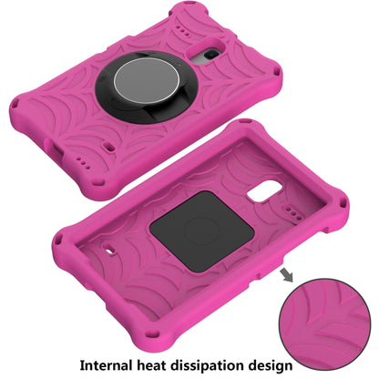 For Samsung Galaxy Tab A 8.0 2018 SM-T387W / SM-T387V & Tab A 8.0 SM-T385 / T380 & Tab 4 T330 & Tab E 8.0 T377 Spider King EVA Protective Case with Adjustable Shoulder Strap & Holder(Rose Red) - Other Galaxy Tab PC by buy2fix | Online Shopping UK | buy2fix
