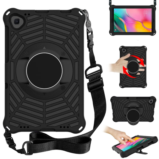 For Samsung Galaxy Tab A 10.1 2019 SM-T515 / SM-T510 & Lenovo Tab M10 FHD Plus 2nd Gen 10.3 inch TB-X606 Spider King EVA Protective Case with Adjustable Shoulder Strap & Holder(Black) - Tab A 10.1 (2019) T510 / T515 by buy2fix | Online Shopping UK | buy2fix