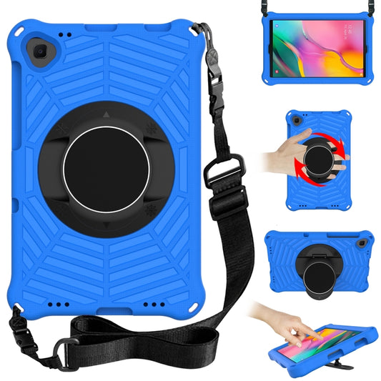 For Samsung Galaxy Tab A 10.1 2019 SM-T515 / SM-T510 & Lenovo Tab M10 FHD Plus 2nd Gen 10.3 inch TB-X606 Spider King EVA Protective Case with Adjustable Shoulder Strap & Holder(Blue) - Tab A 10.1 (2019) T510 / T515 by buy2fix | Online Shopping UK | buy2fix
