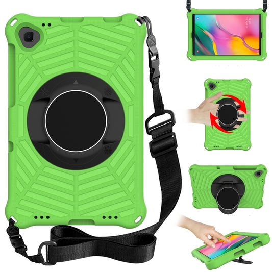 For Samsung Galaxy Tab A 10.1 2019 SM-T515 / SM-T510 & Lenovo Tab M10 FHD Plus 2nd Gen 10.3 inch TB-X606 Spider King EVA Protective Case with Adjustable Shoulder Strap & Holder(Green) - Tab A 10.1 (2019) T510 / T515 by buy2fix | Online Shopping UK | buy2fix