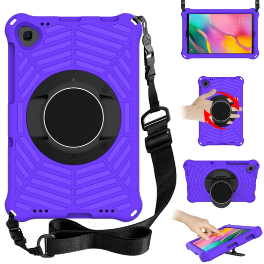 For Samsung Galaxy Tab A 10.1 2019 SM-T515 / SM-T510 & Lenovo Tab M10 FHD Plus 2nd Gen 10.3 inch TB-X606 Spider King EVA Protective Case with Adjustable Shoulder Strap & Holder(Purple) - Tab A 10.1 (2019) T510 / T515 by buy2fix | Online Shopping UK | buy2fix