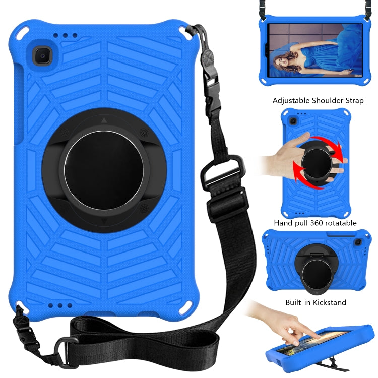 For Samsung Galaxy Tab A7 Lite 8.7 SM-T220 / SM-T225 Spider King EVA Protective Case with Adjustable Shoulder Strap & Holder(Blue) - Tab A7 Lite T220 / T225 by buy2fix | Online Shopping UK | buy2fix
