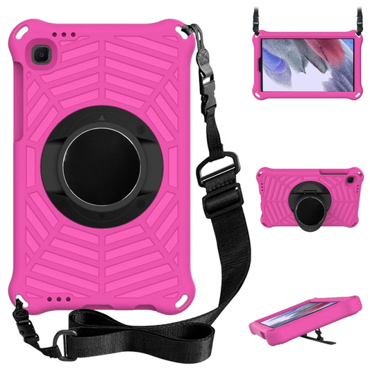 For Samsung Galaxy Tab A7 Lite 8.7 SM-T220 / SM-T225 Spider King EVA Protective Case with Adjustable Shoulder Strap & Holder(Rose Red) - Tab A7 Lite T220 / T225 by buy2fix | Online Shopping UK | buy2fix
