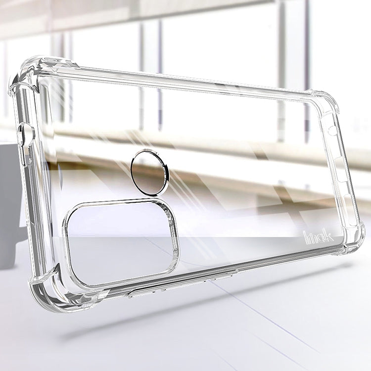 For Motorola Moto G40 Fusion / G60 IMAK All-inclusive Shockproof Airbag TPU Case with Screen Protector(Transparent) - Motorola Cases by imak | Online Shopping UK | buy2fix