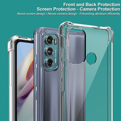 For Motorola Moto G40 Fusion / G60 IMAK All-inclusive Shockproof Airbag TPU Case with Screen Protector(Transparent) - Motorola Cases by imak | Online Shopping UK | buy2fix