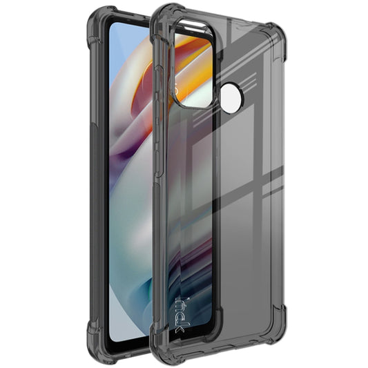 For Motorola Moto G40 Fusion / G60 IMAK All-inclusive Shockproof Airbag TPU Case with Screen Protector(Transparent Black) - Motorola Cases by imak | Online Shopping UK | buy2fix