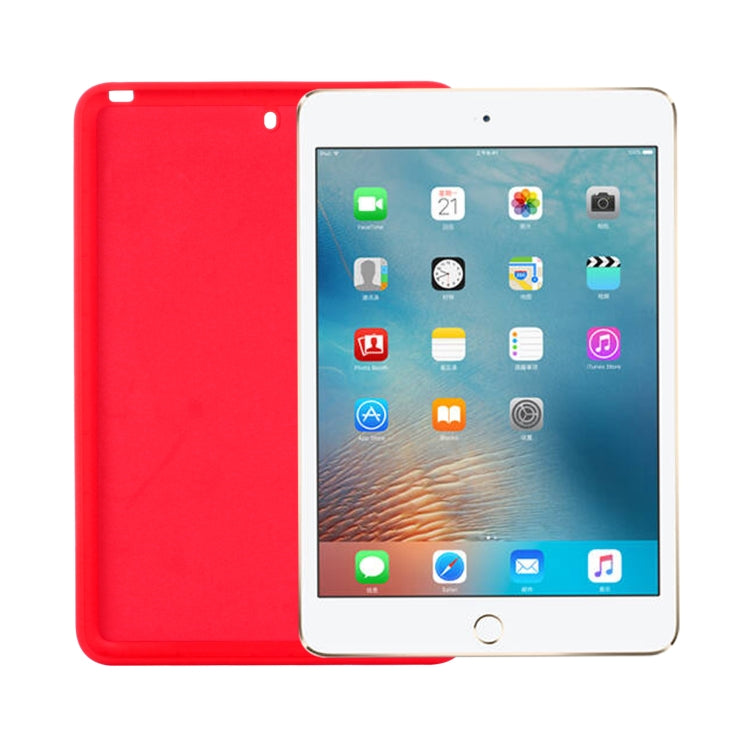 Solid Color Liquid Silicone Dropproof Full Coverage Protective Case For iPad mini 5 / mini 4(Red) - iPad mini (2019) / mini 5 Cases by buy2fix | Online Shopping UK | buy2fix