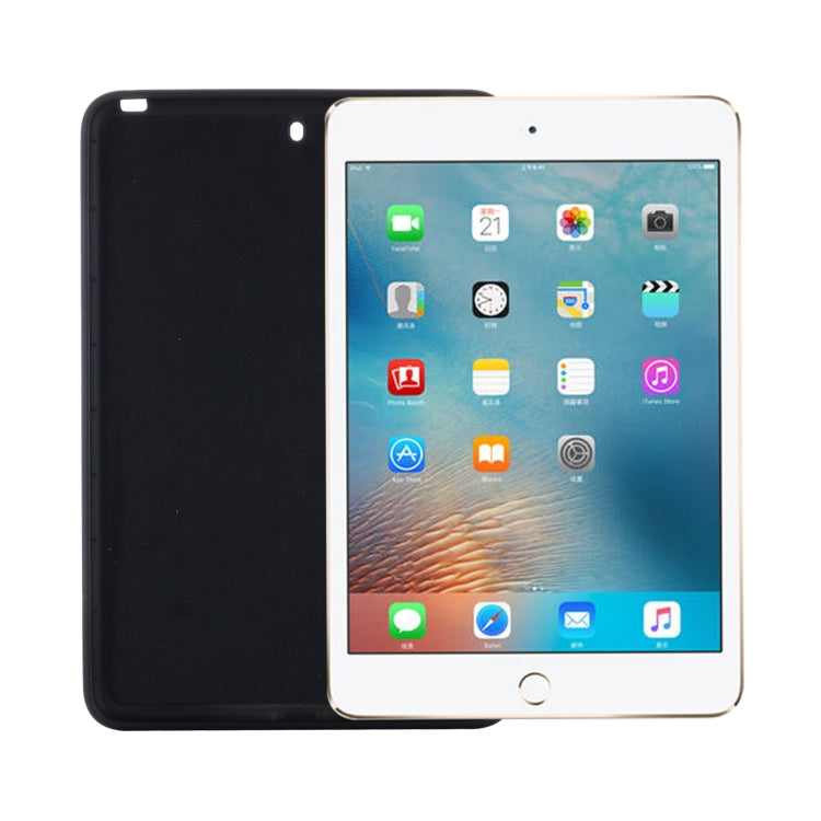 Solid Color Liquid Silicone Dropproof Full Coverage Protective Case For iPad mini 5 / mini 4(Black) - iPad mini (2019) / mini 5 Cases by buy2fix | Online Shopping UK | buy2fix