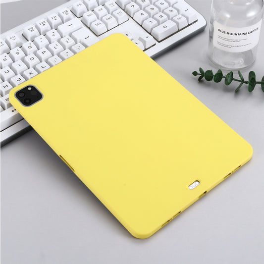 For iPad Pro 11 2018 / 2020 Solid Color Liquid Silicone Dropproof Full Coverage Protective Tablet Case(Yellow) - iPad Pro 11 (2020) Cases by buy2fix | Online Shopping UK | buy2fix