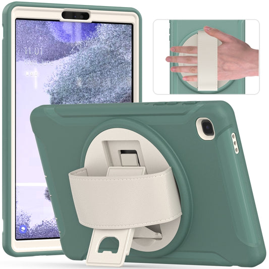 For Samsung Galaxy A7 Lite T220 / T225 360 Degree Rotation PC + TPU Protective Case with Holder & Hand-strap(Jade Green) - Tab A7 Lite T220 / T225 by buy2fix | Online Shopping UK | buy2fix