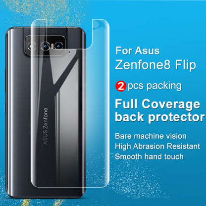 For Asus Zenfone 8 Flip 2 PCS IMAK 0.15mm Curved Full Screen Protector Hydrogel Film Back Protector - ASUS Tempered Glass by imak | Online Shopping UK | buy2fix