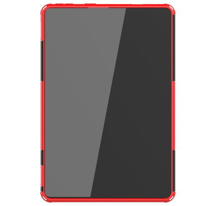 For Amazon Fire HD 10 2021 Tire Texture Shockproof TPU+PC Protective Case with Holder(Red) by buy2fix