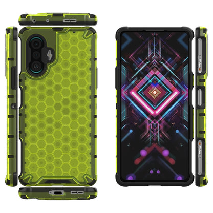 For Xiaomi Redmi K40 Gaming Shockproof Honeycomb PC + TPU Protective Case(Green) - Xiaomi Cases by buy2fix | Online Shopping UK | buy2fix