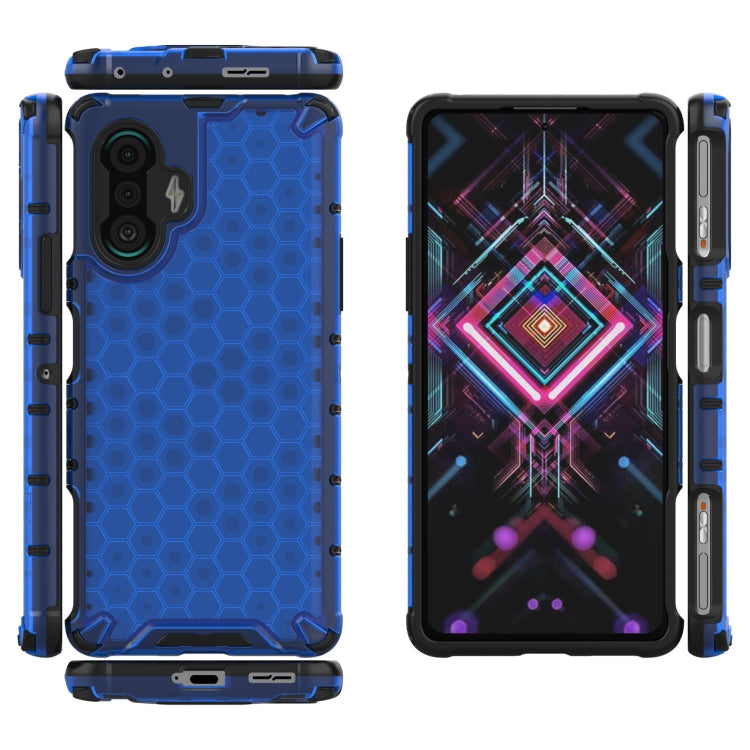 For Xiaomi Redmi K40 Gaming Shockproof Honeycomb PC + TPU Protective Case(Blue) - Xiaomi Cases by buy2fix | Online Shopping UK | buy2fix