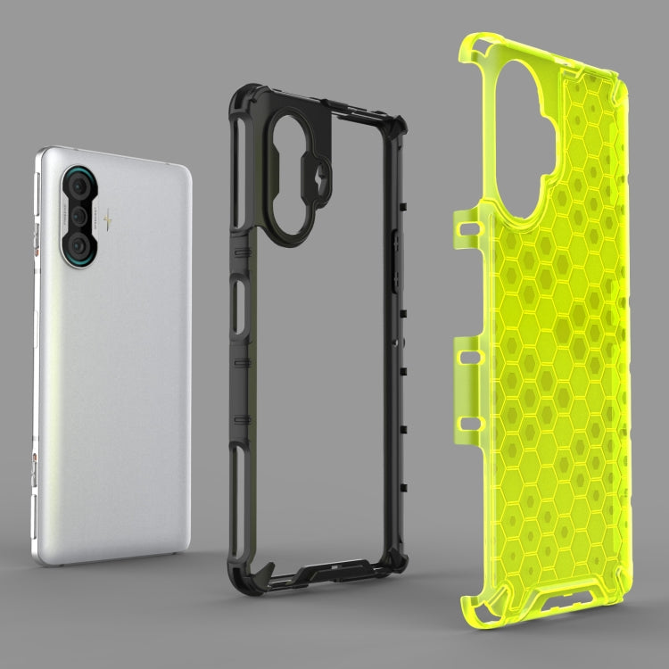 For Xiaomi Redmi K40 Gaming Shockproof Honeycomb PC + TPU Protective Case(Red) - Xiaomi Cases by buy2fix | Online Shopping UK | buy2fix
