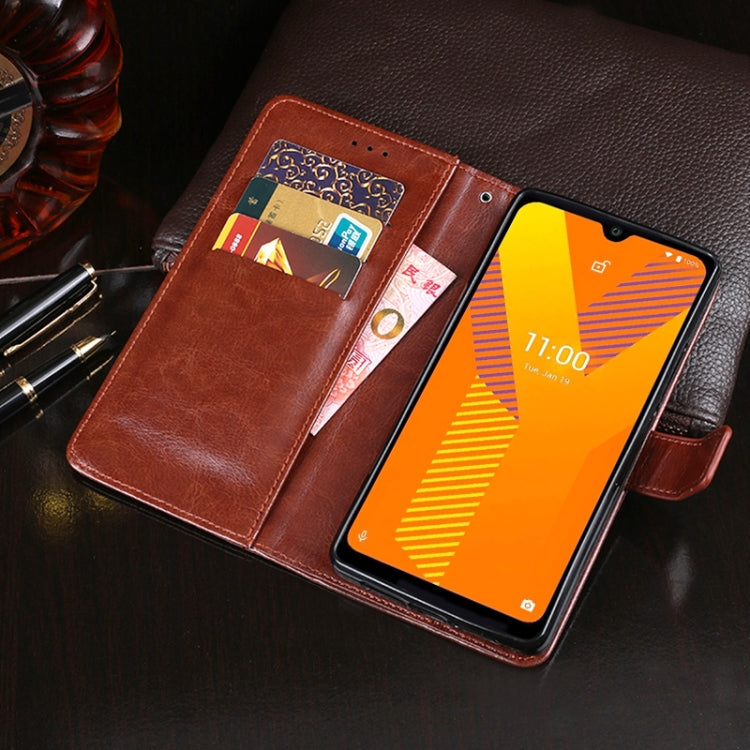 For Wiko Y62 idewei Crazy Horse Texture Horizontal Flip Leather Case with Holder & Card Slots & Wallet(Blue) - More Brand by idewei | Online Shopping UK | buy2fix
